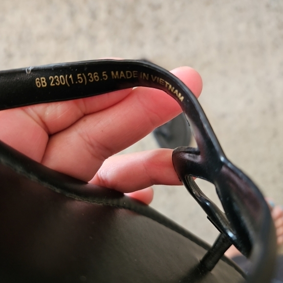 Kate Spade Womens Black Leather Pamela Heart Strap Designer Sandal 6 - Picture 11 of 11